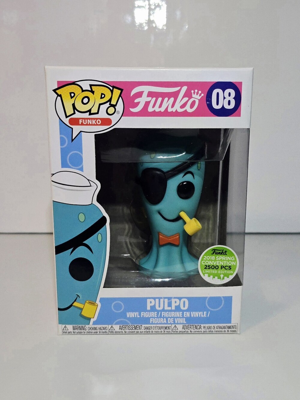 Pulpo Funko Pop! #08 Blue Variant 2018 Spring Convention LE Collectible Figure